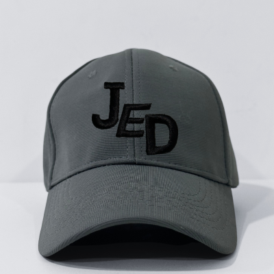 كاب JED - جدة Cap966 لون جرافيت بشعار أسود